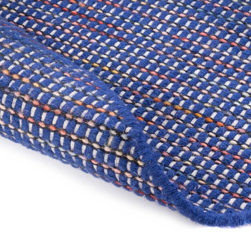 Tappeto Kelim - Tendenza rotondo  - 200 x 200 cm - blu
