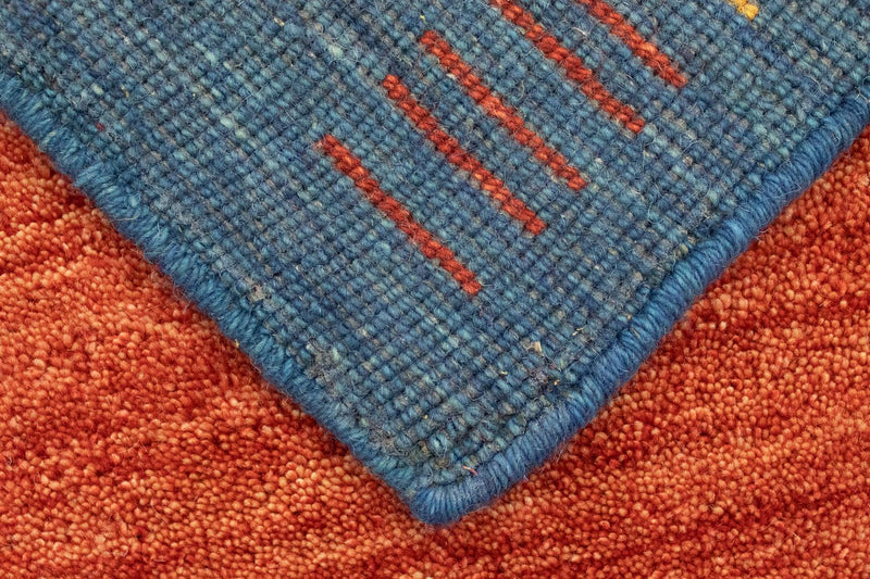 Tappeto corsia Tappeto Gabbeh - Indus - 200 x 80 cm - rosso