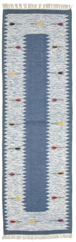 Tappeto corsia Tappeto Kelim - Tendenza - 250 x 80 cm - blu
