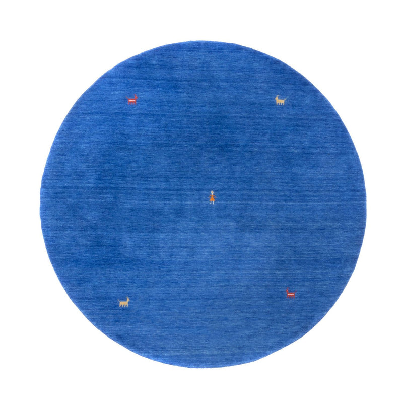 Tappeto Gabbeh - Softy rotondo  - 250 x 250 cm - blu