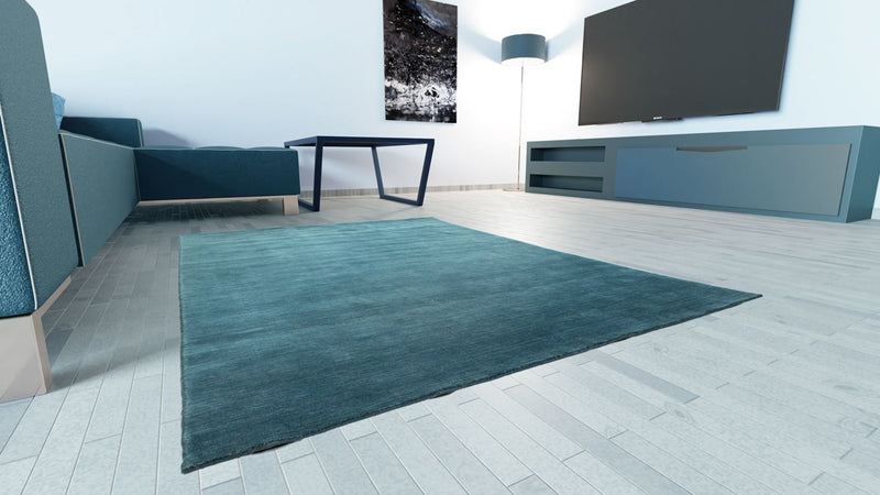 Tappeto Gabbeh - Indus - 250 x 200 cm - blu petrolio