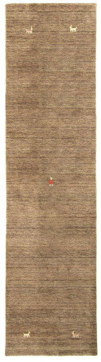 Tappeto corsia Tappeto Gabbeh - Indus - 200 x 80 cm - marrone