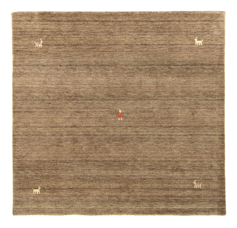 Tappeto Gabbeh - Indus rotondo  - 250 x 250 cm - marrone