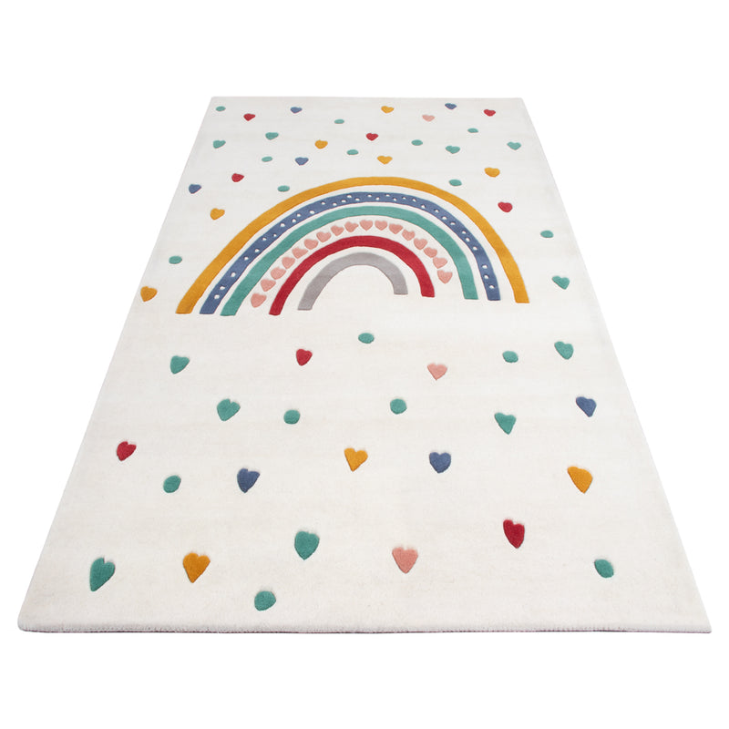 Arcobaleno Cuori Tappeto per Bambini