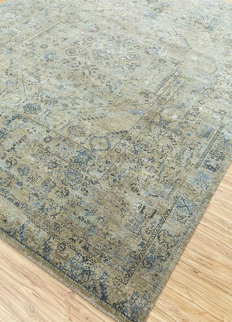 Tappeto di lana - 240 x 170 cm - verde menta