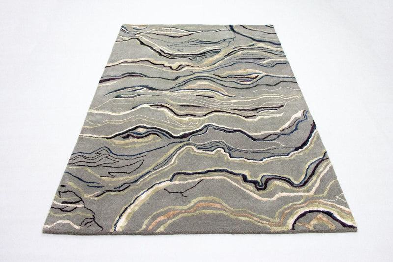 Tappeto di design - 243 x 153 cm - argento