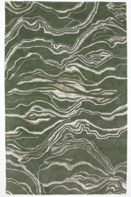 Tappeto di design - 242 x 153 cm - verde