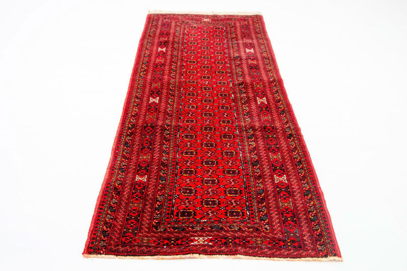 Tappeto corsia Tappeto afgano - Bukhara - 257 x 83 cm - rosso