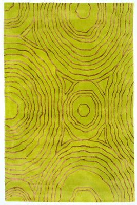 Tappeto di design - 241 x 152 cm - verde chiaro