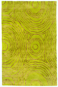 Tappeto di design - 241 x 152 cm - verde chiaro