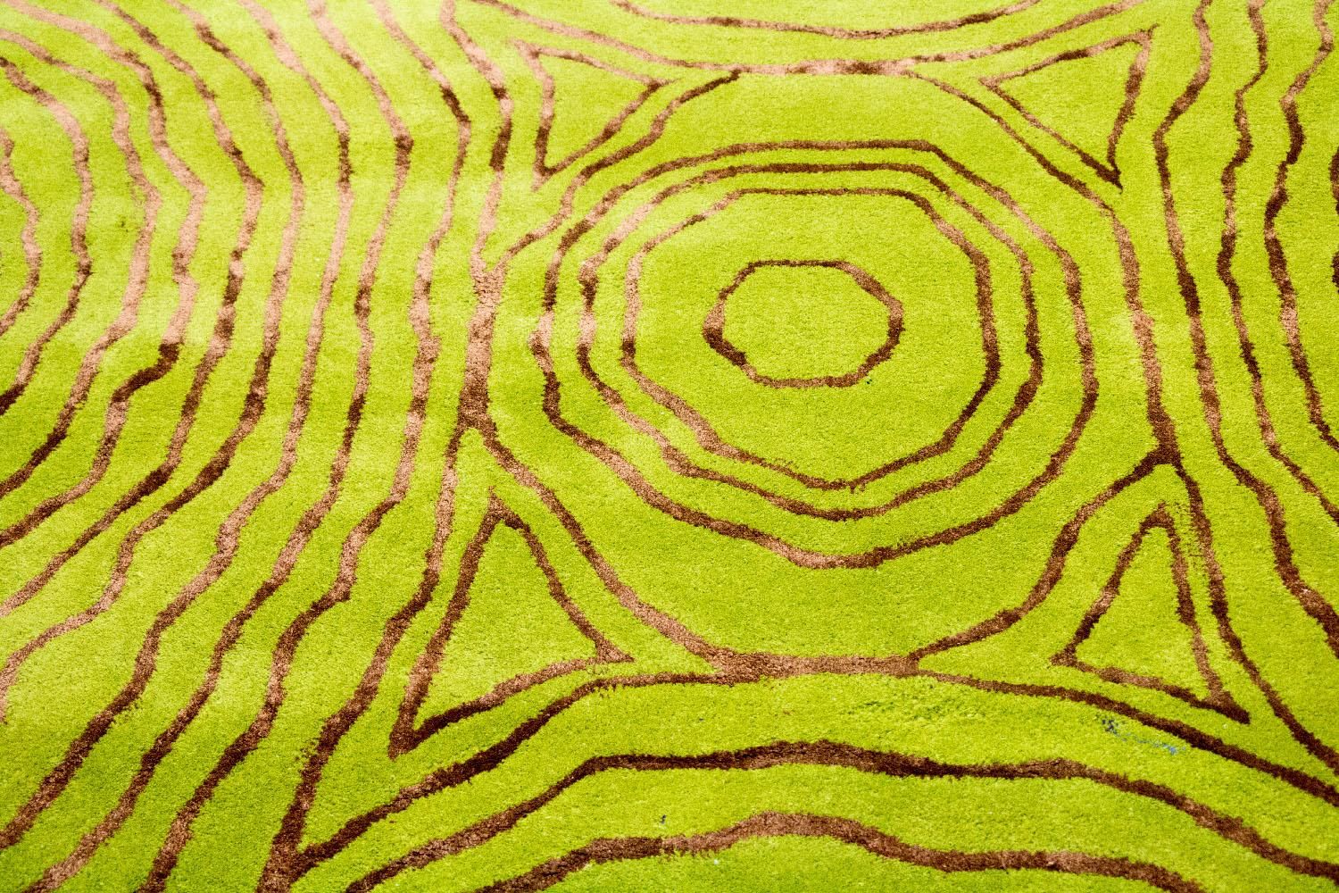 Tappeto di design - 241 x 152 cm - verde chiaro