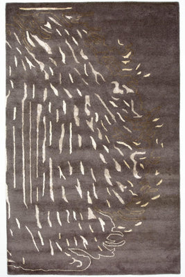 Tappeto di design - 242 x 153 cm - marrone