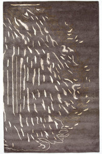 Tappeto di design - 242 x 153 cm - marrone