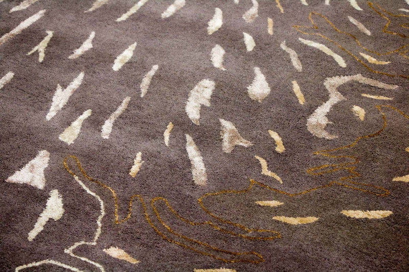 Tappeto di design - 242 x 153 cm - marrone