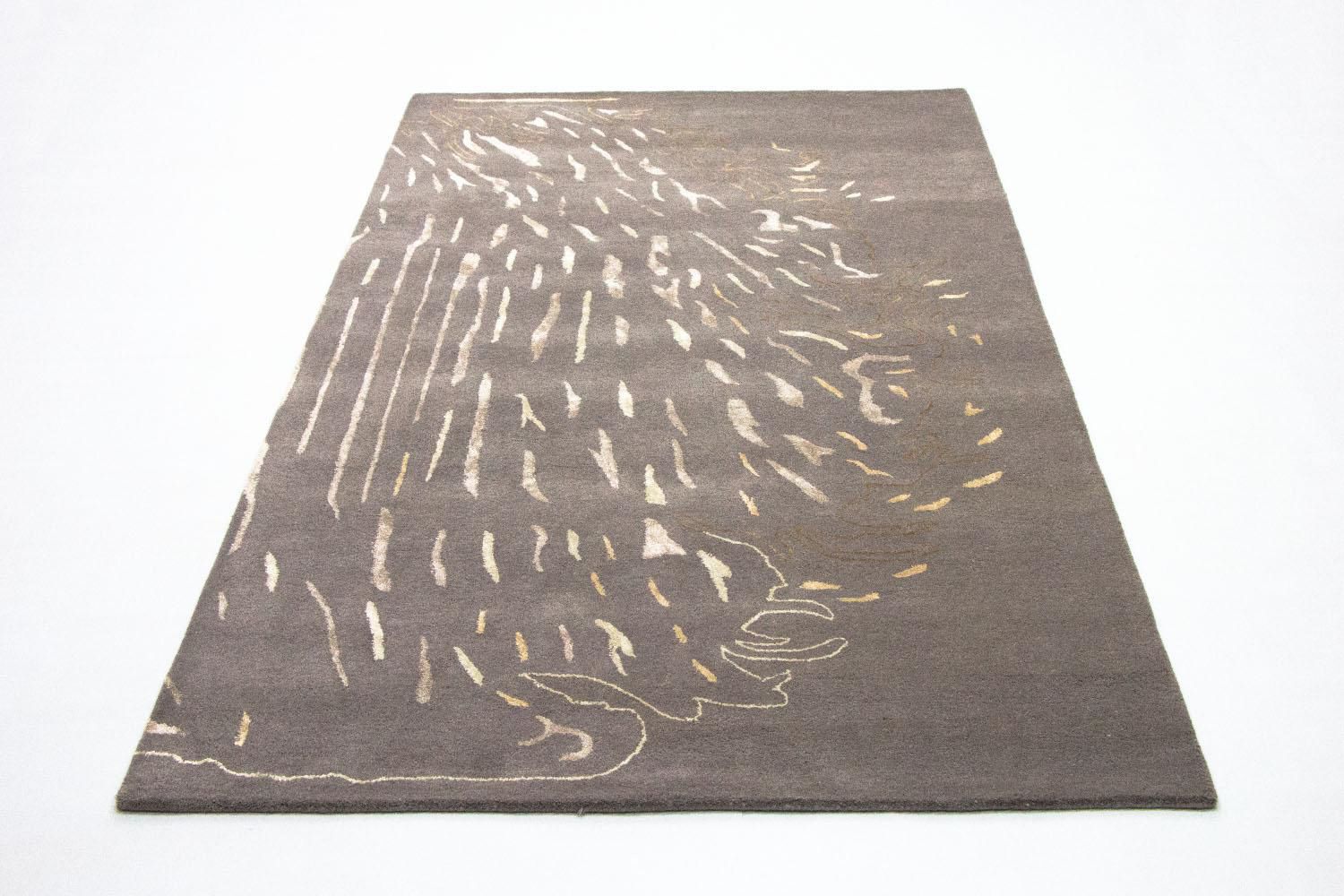 Tappeto di design - 242 x 153 cm - marrone