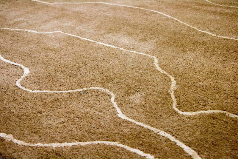 Tappeto di design - 240 x 151 cm - marrone