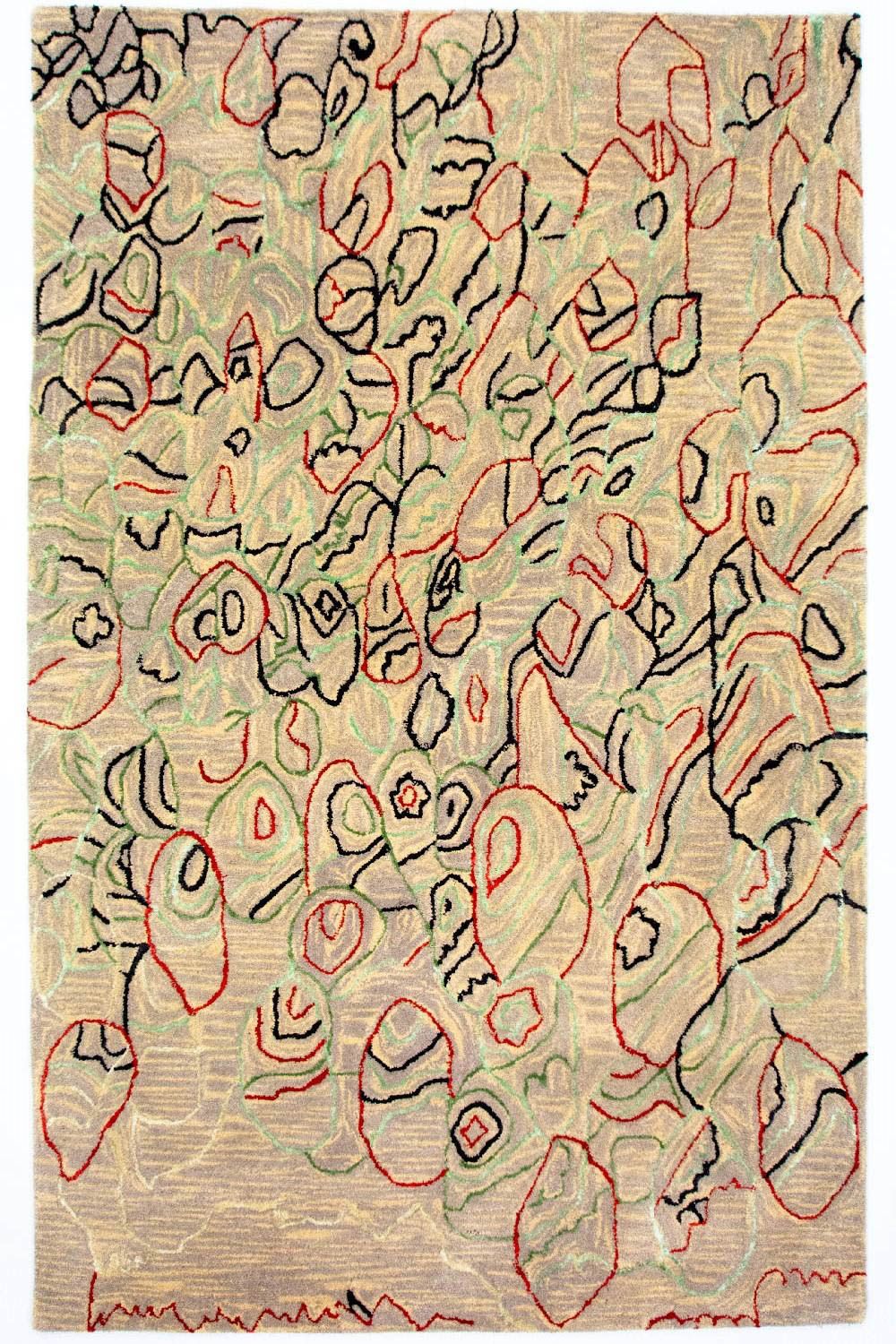 Tappeto di design - 242 x 152 cm - beige