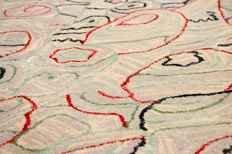 Tappeto di design - 242 x 152 cm - beige
