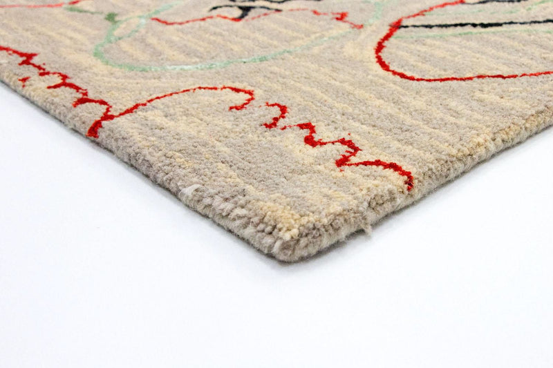 Tappeto di design - 242 x 152 cm - beige