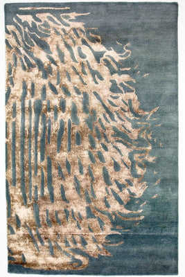 Tappeto di design - 242 x 153 cm - blu