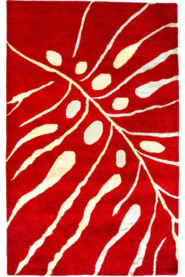 Tappeto di design - 245 x 152 cm - rosso