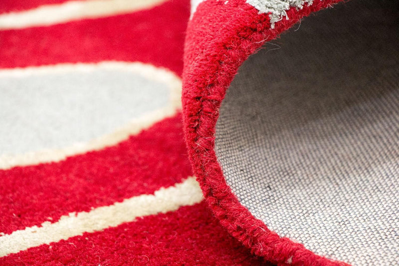 Tappeto di design - 245 x 152 cm - rosso