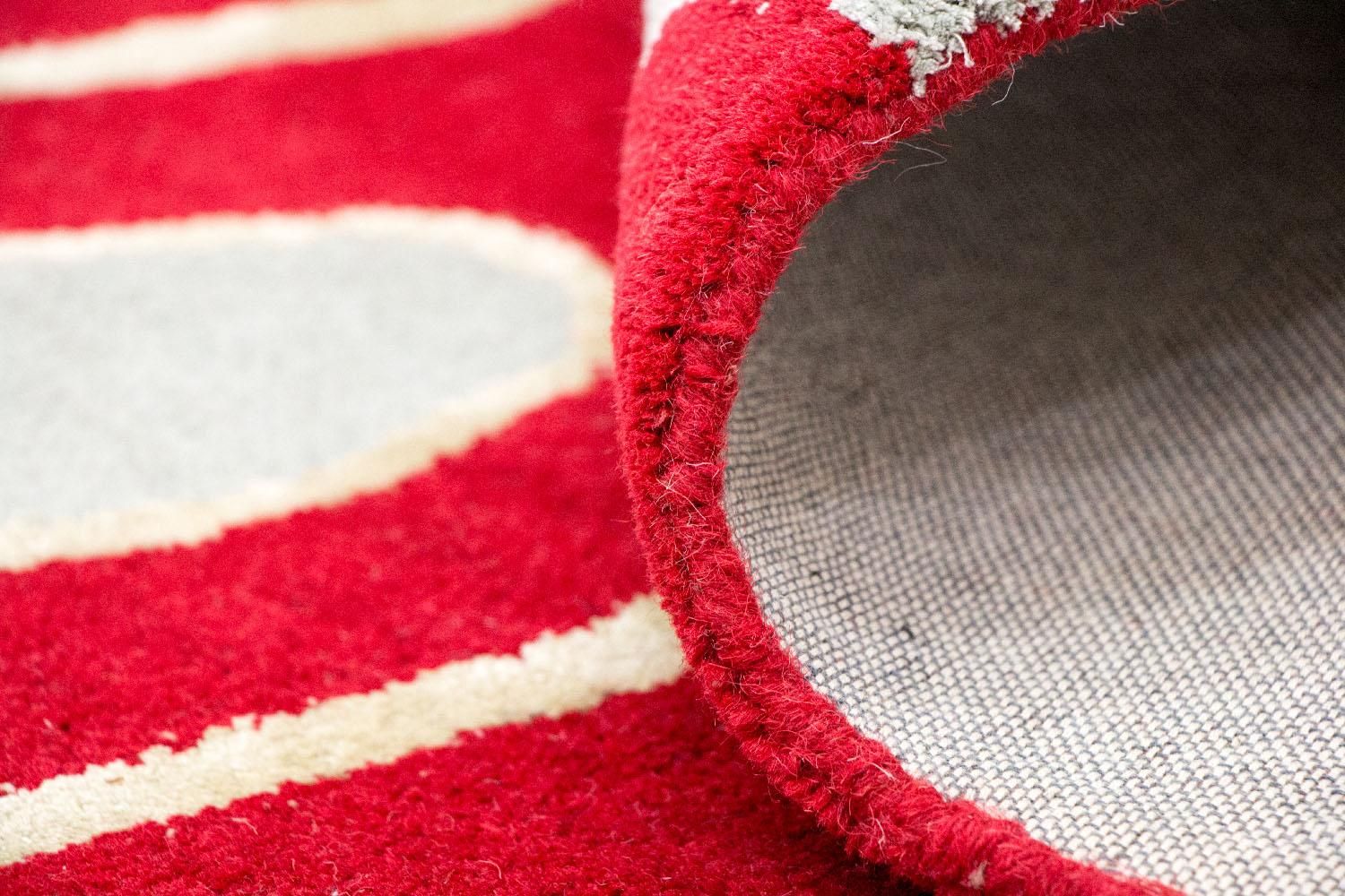 Tappeto di design - 245 x 152 cm - rosso