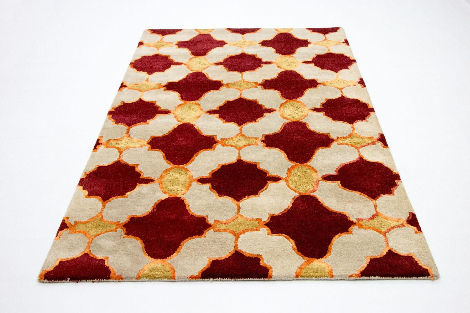Tappeto di lana - 243 x 152 cm - beige