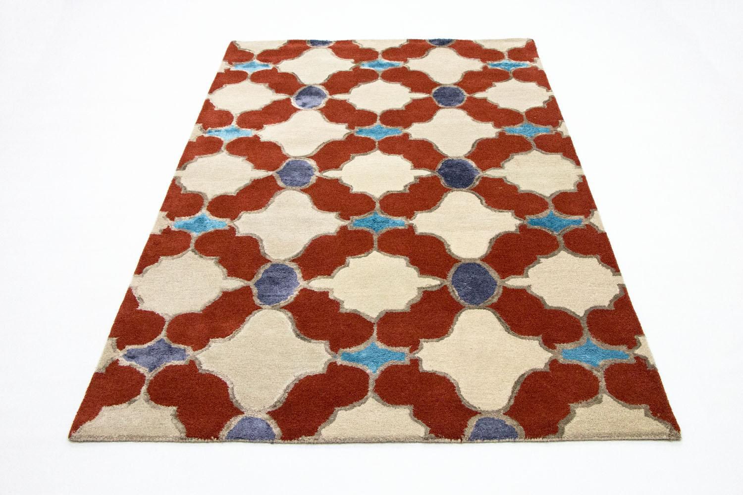 Tappeto di lana - 243 x 153 cm - beige