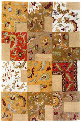 Tappeto di lana - 189 x 136 cm - multicolore