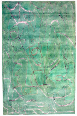 Tappeto di design - 244 x 154 cm - verde