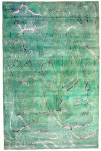 Tappeto di design - 244 x 154 cm - verde