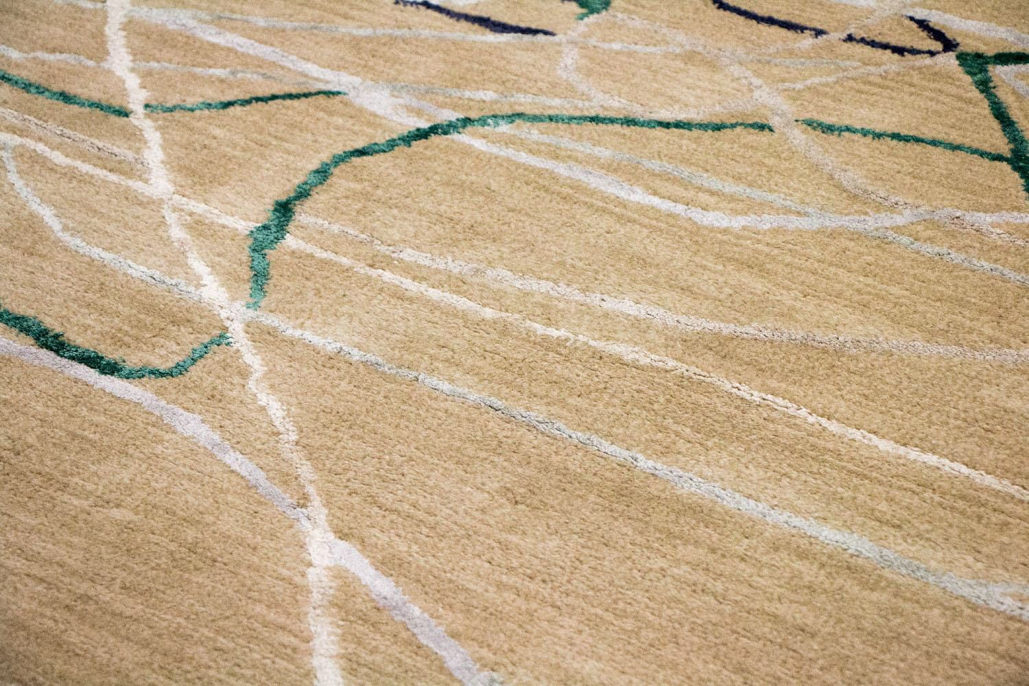 Tappeto di design - 242 x 153 cm - beige