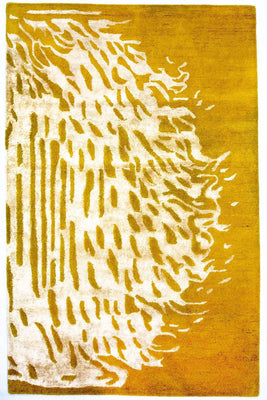 Tappeto di design - 242 x 154 cm - giallo senape