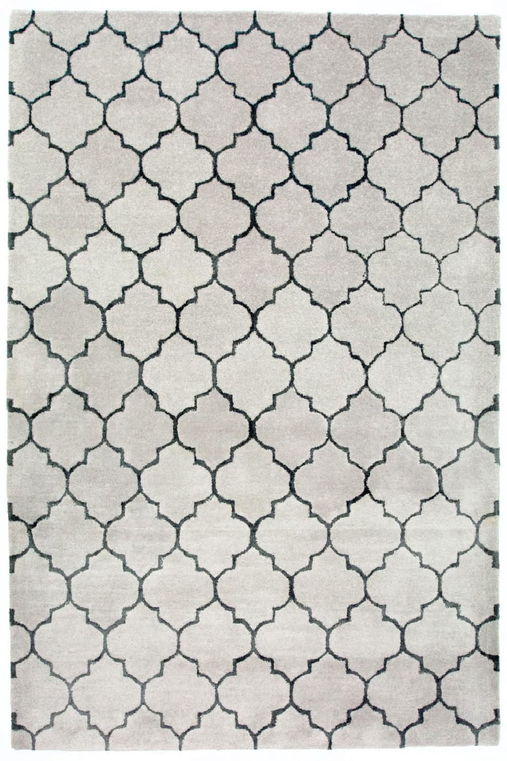 Tappeto di lana - 232 x 164 cm - argento