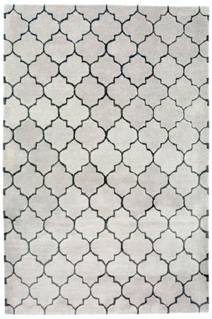 Tappeto di lana - 232 x 164 cm - argento