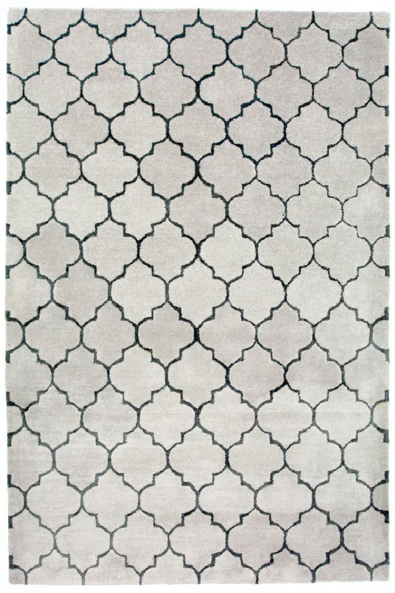 Tappeto di lana - 232 x 164 cm - argento