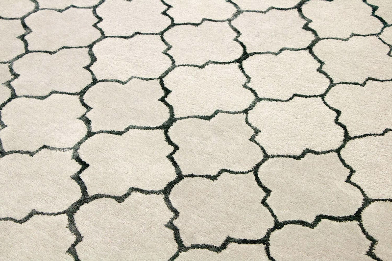 Tappeto di lana - 232 x 164 cm - argento
