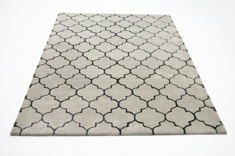 Tappeto di lana - 232 x 164 cm - argento
