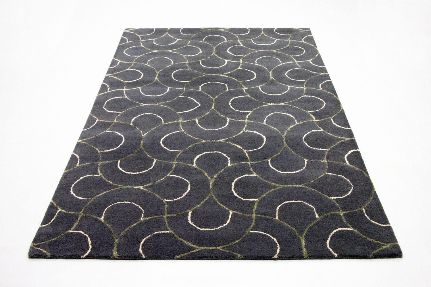 Tappeto di design - 242 x 152 cm - blu
