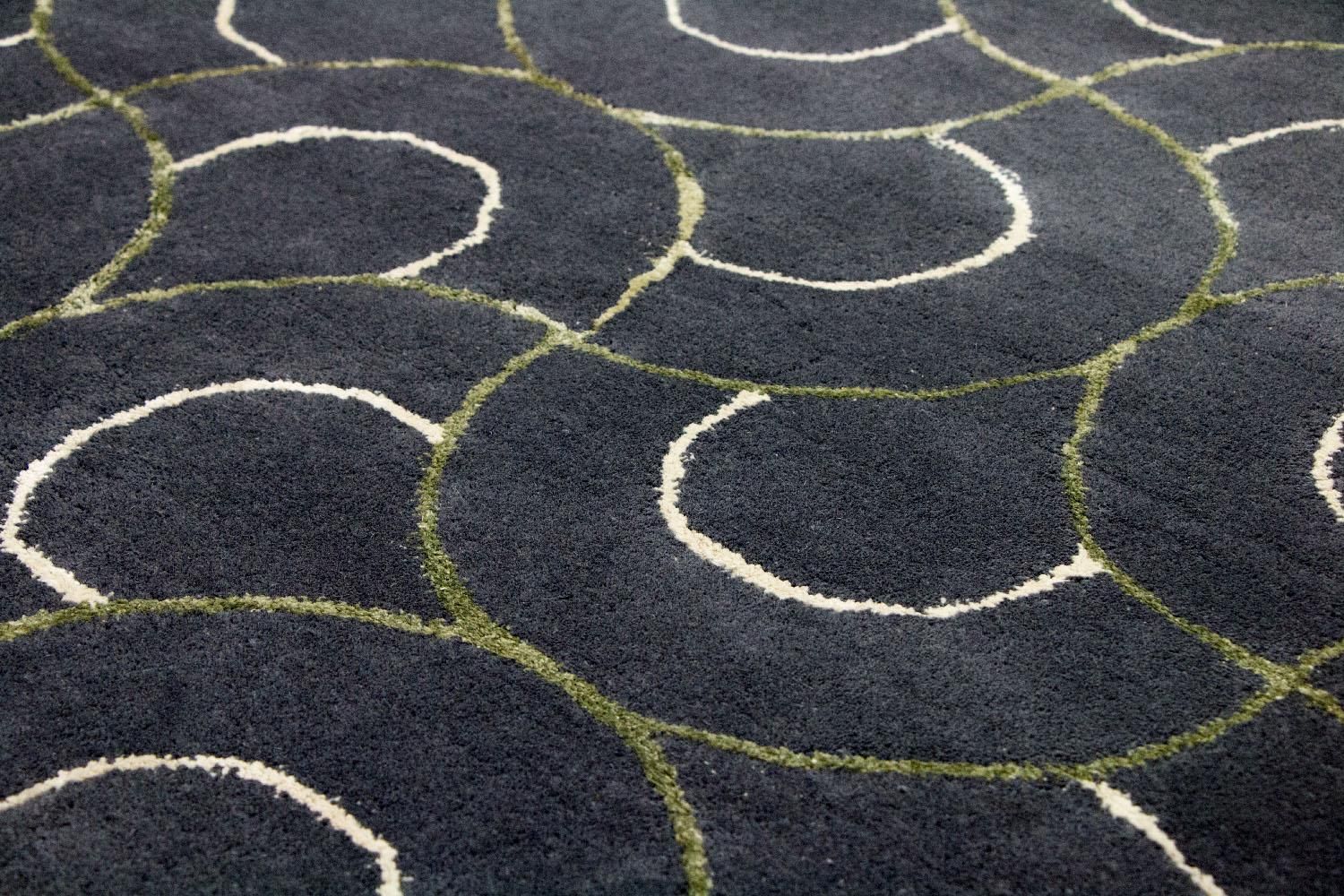 Tappeto di design - 242 x 152 cm - blu