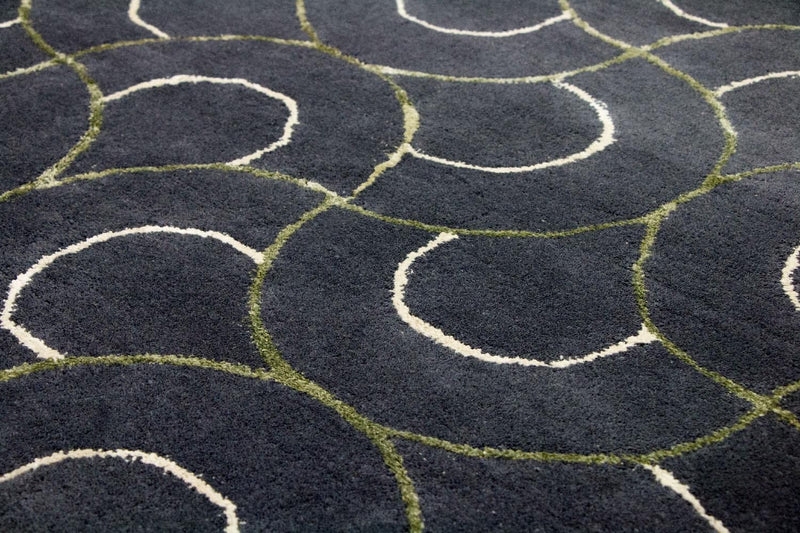 Tappeto di design - 242 x 152 cm - blu