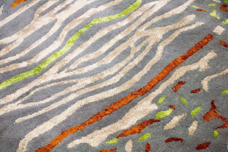 Tappeto di design - 243 x 152 cm - argento