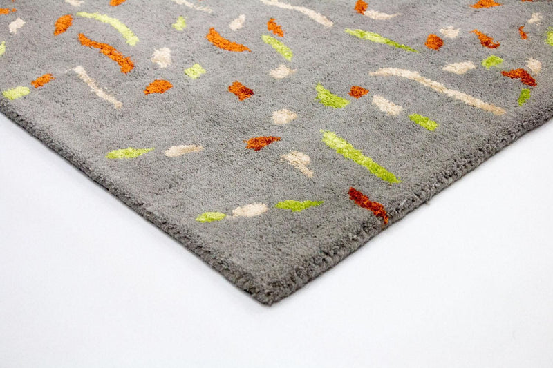 Tappeto di design - 243 x 152 cm - argento