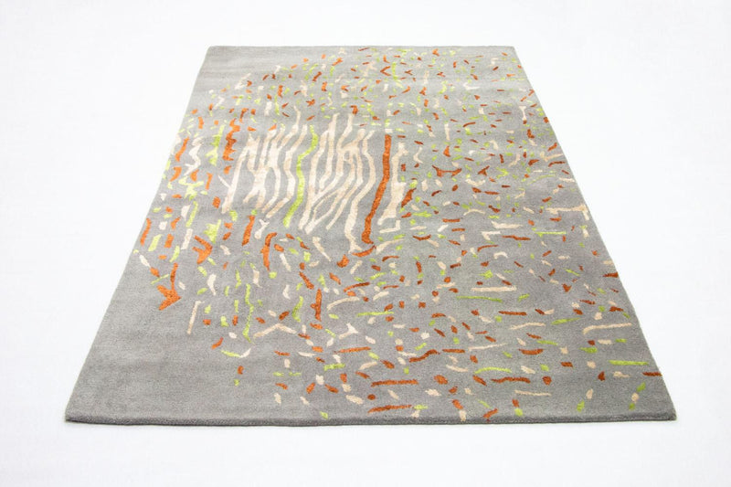 Tappeto di design - 243 x 152 cm - argento