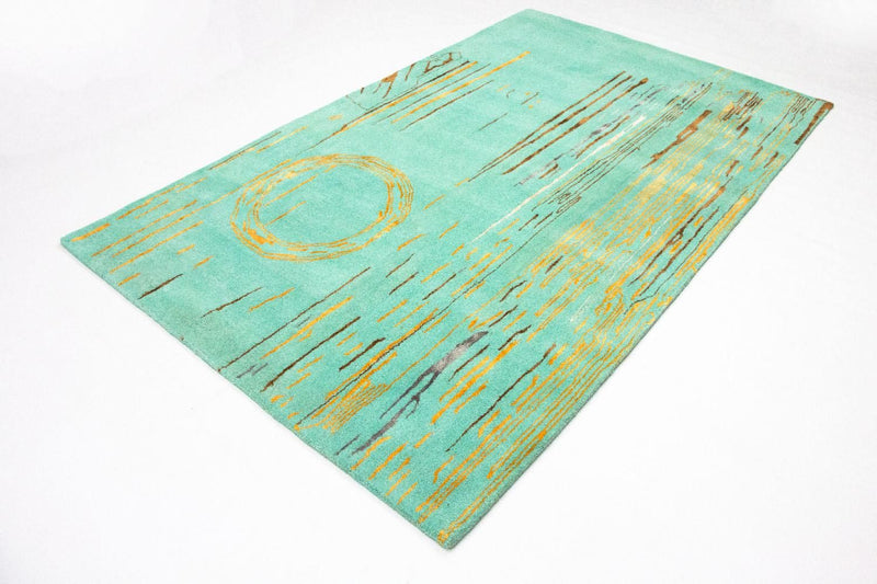 Tappeto di design - 244 x 154 cm - turchese