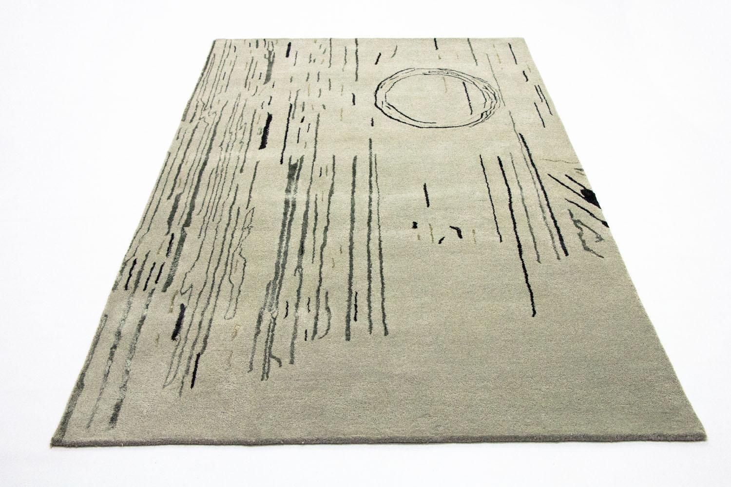 Tappeto di design - 245 x 153 cm - argento