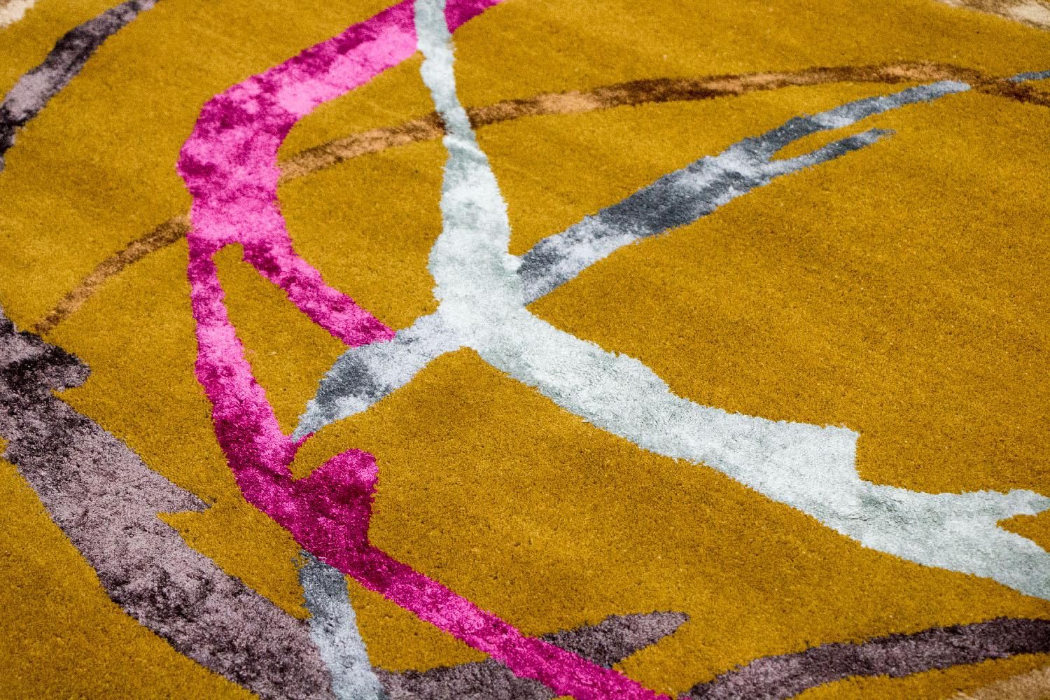 Tappeto di design - 245 x 155 cm - arancione