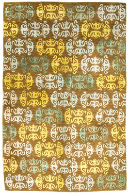 Tappeto di design - 263 x 181 cm - marrone