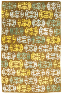 Tappeto di design - 263 x 181 cm - marrone